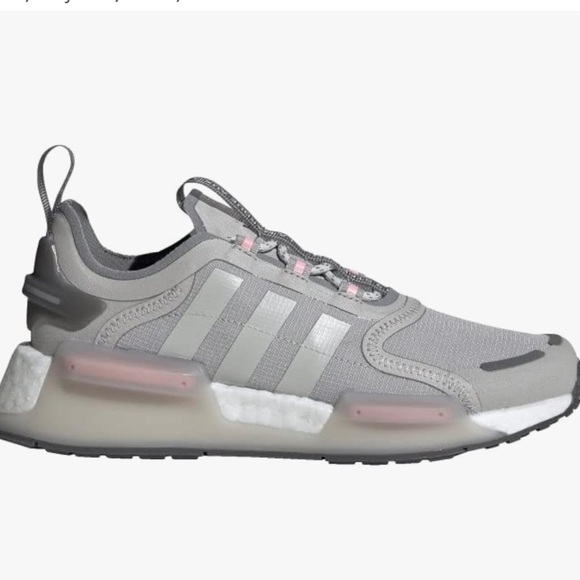 adidas NMD_V3 - Kids' Sneakers, Grey, Size 5.5, White, Grey - Picture 1 of 10
